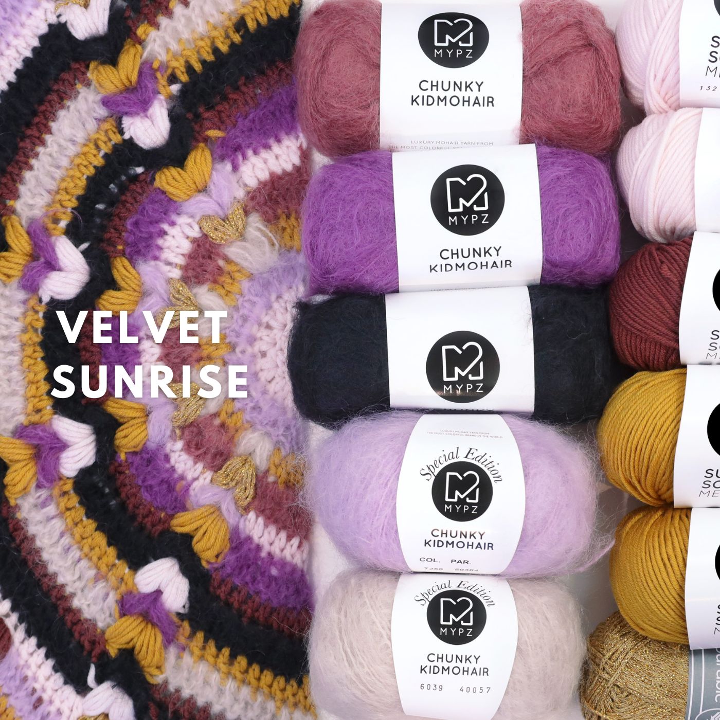 Crochet kit - MYPZ Boho shawl CROCHET ALONG (ENG-NL-DE-FR-ES)