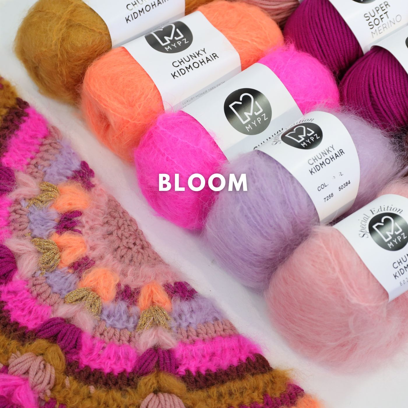 Crochet kit - MYPZ Boho shawl CROCHET ALONG (ENG-NL-DE-FR-ES)