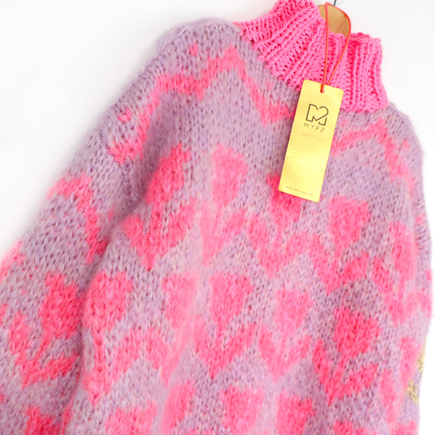Knitting Kit – MYPZ Chunky Mohair Pullover Coral Tulips No.9 (ENG-NL-DE)