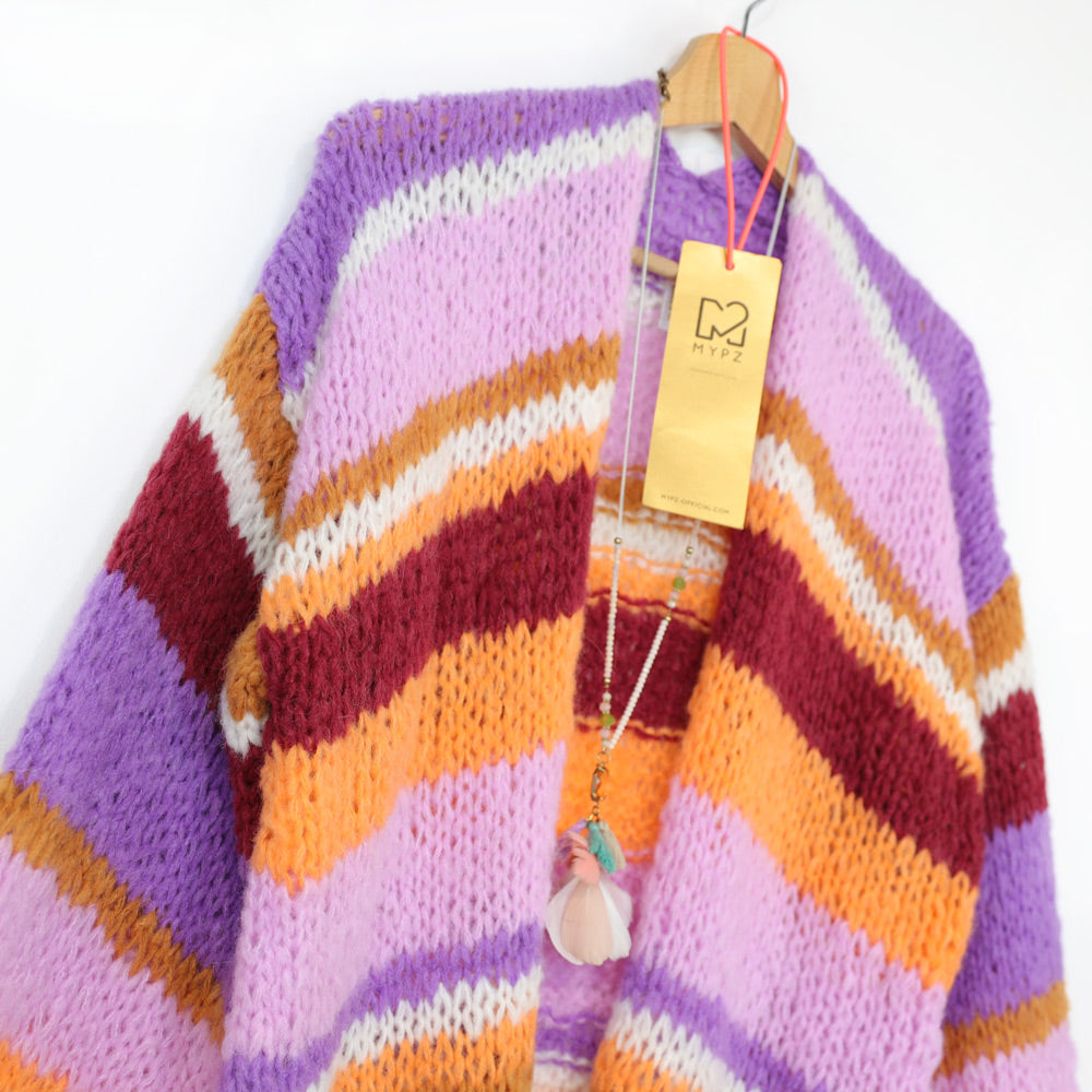 Stickpaket – MYPZ Light Alpaca Cardigan Sweet Hugs No10 (ENG-DE-NL-ES-FR-IT-DA-SV-NO)