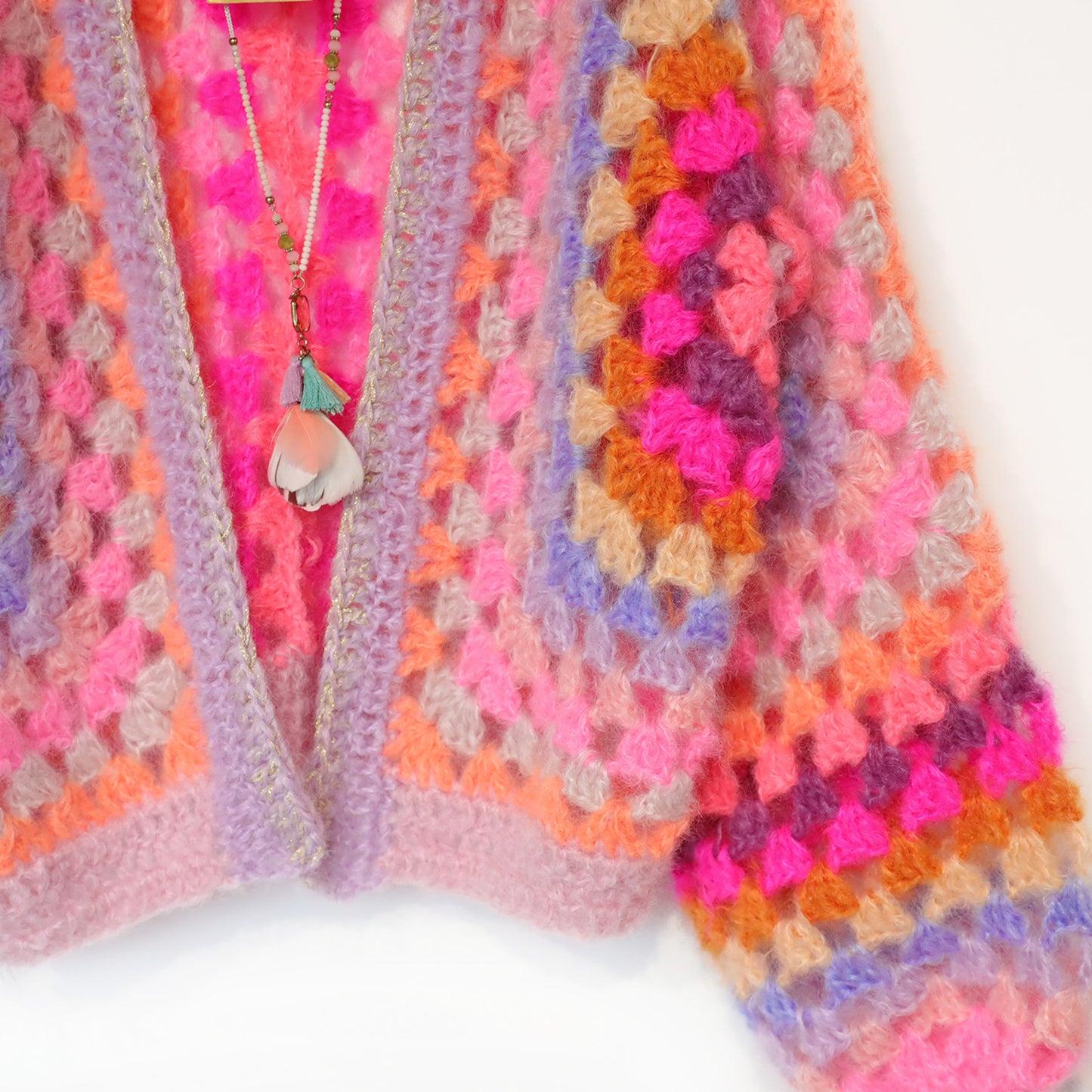 Crochet pattern - MYPZ Hexagon Cardigan Pink Vibes (ENG-NL-DE-FR)
