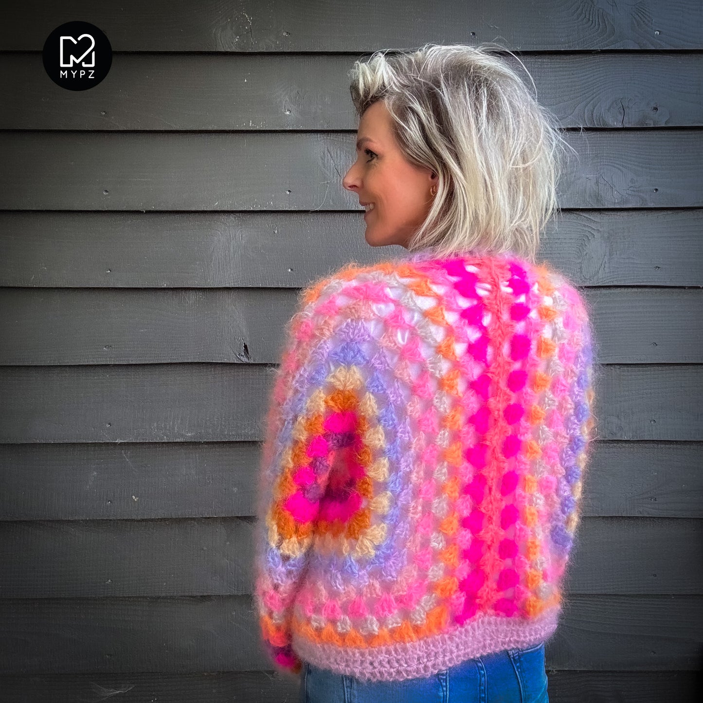 MYPZ Chunky Mohair Cardigan Pink Vibes
