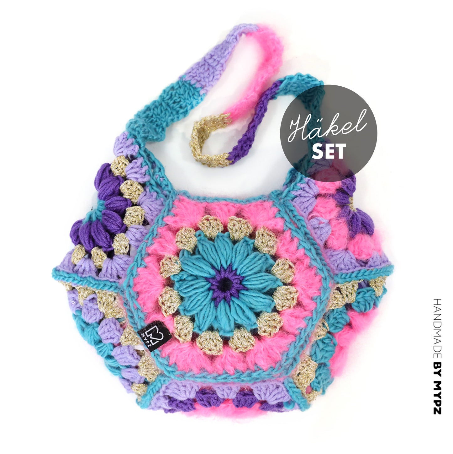 Crochet kit - MYPZ hexagon bag Pacha (ENG-NL-DE)