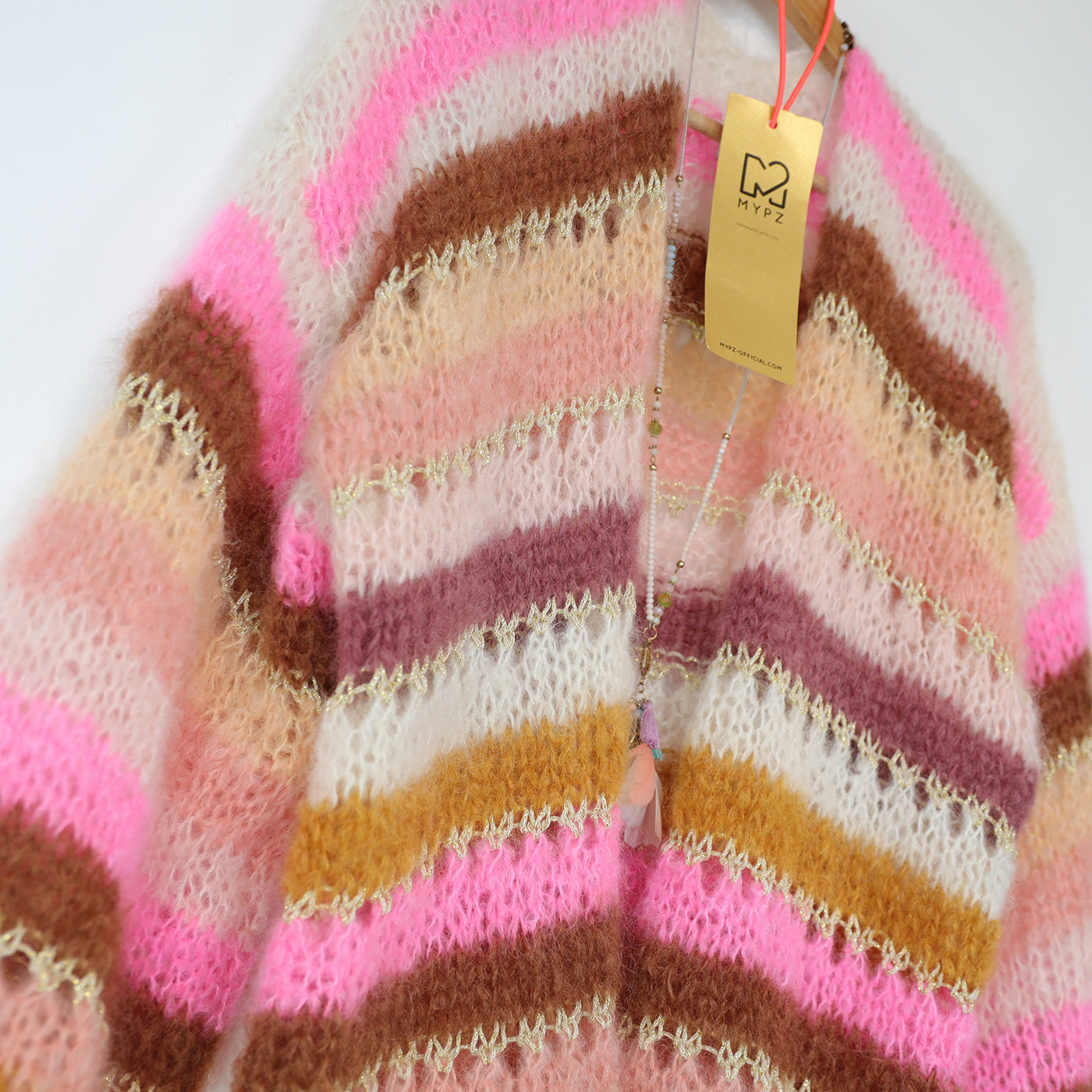 Knit pattern – MYPZ Light Mohair Cardigan Caramel No10 (ENG-NL-DE)