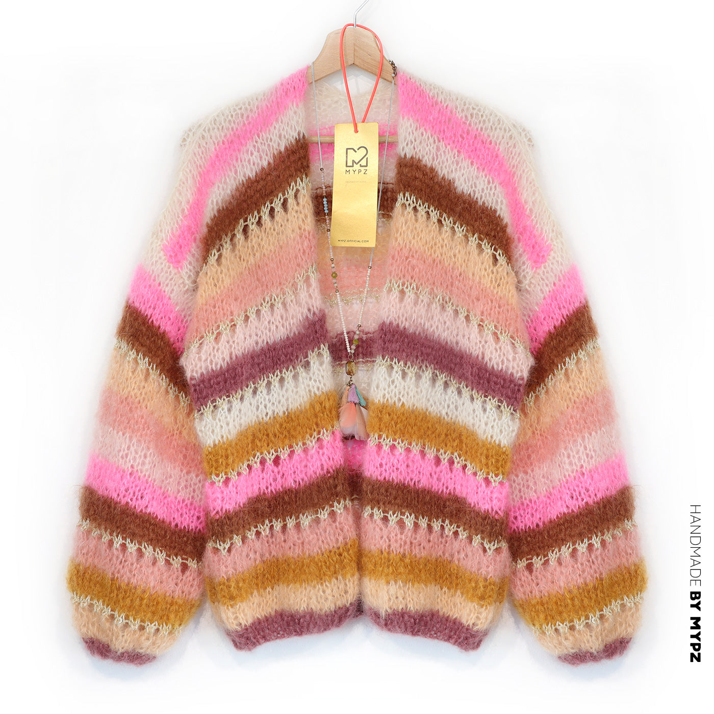 Knit pattern – MYPZ Light Mohair Cardigan Caramel No10 (ENG-NL-DE)