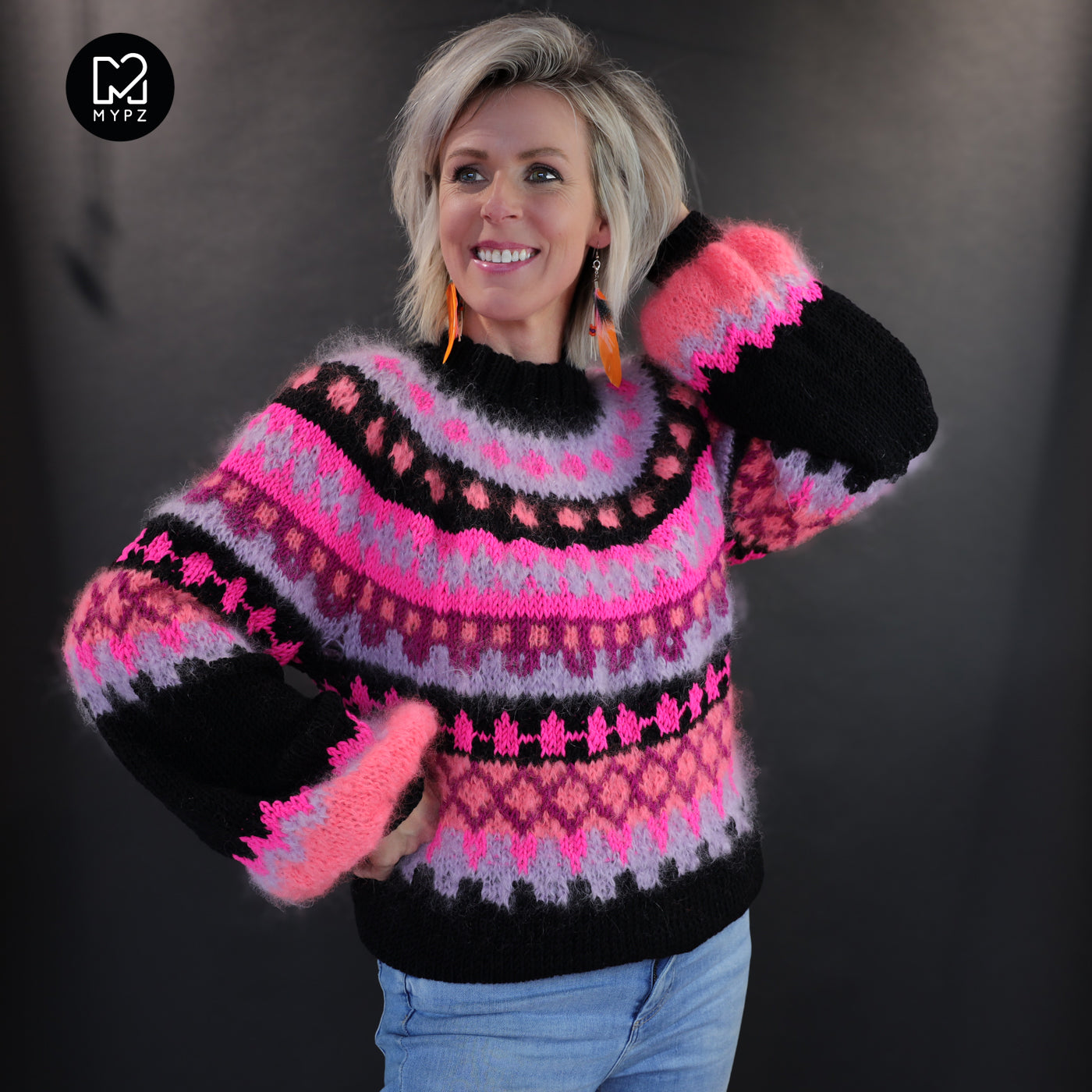 Knitting Kit – MYPZ top-down sweater Ziggy No6 (ENG-NL-DE)