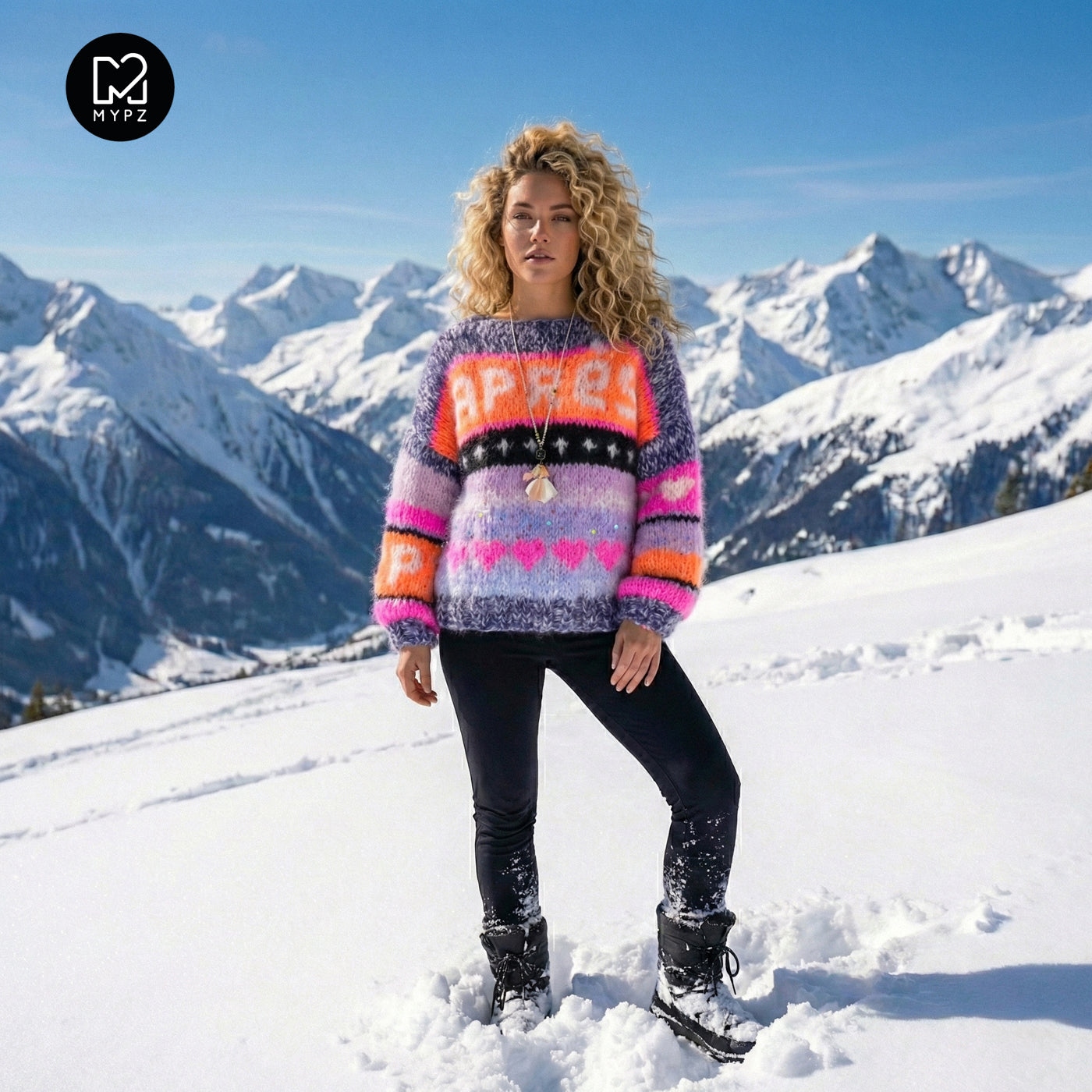 MYPZ Chunky Mohair pullover Apres Ski