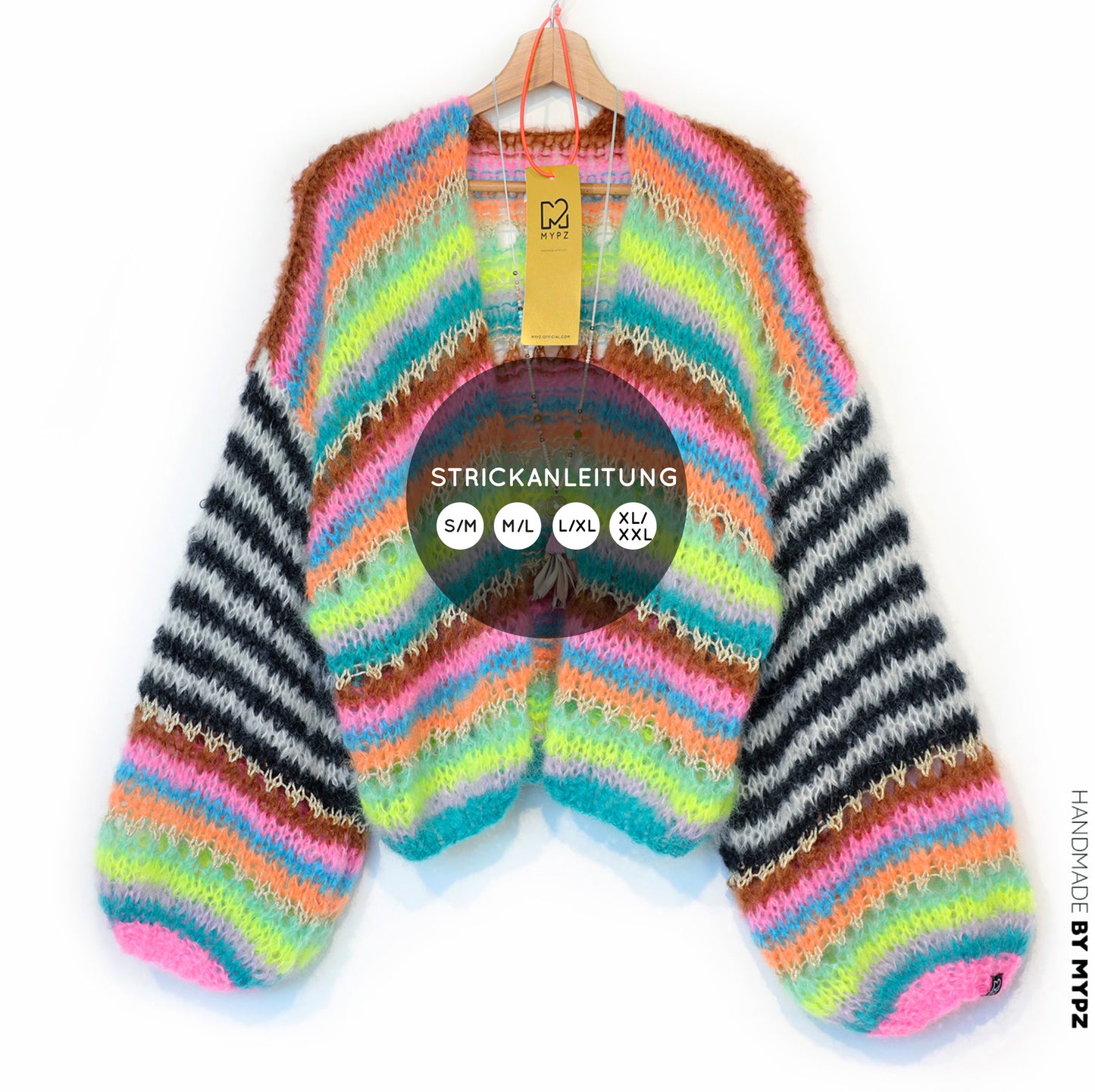 Knit pattern – MYPZ Light Mohair Cardigan Magic No10 (ENG-NL-DE)