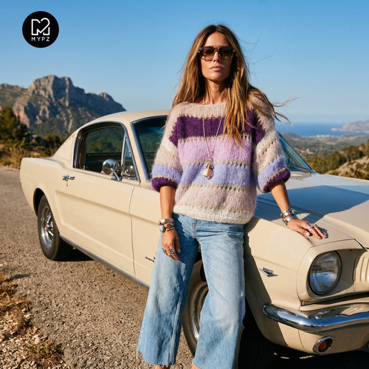 Stickmönster - MYPZ Basic Light Mohair Top Purple No10 (ENG-DE-NL-ES-FR-IT-DA-SV-NO)