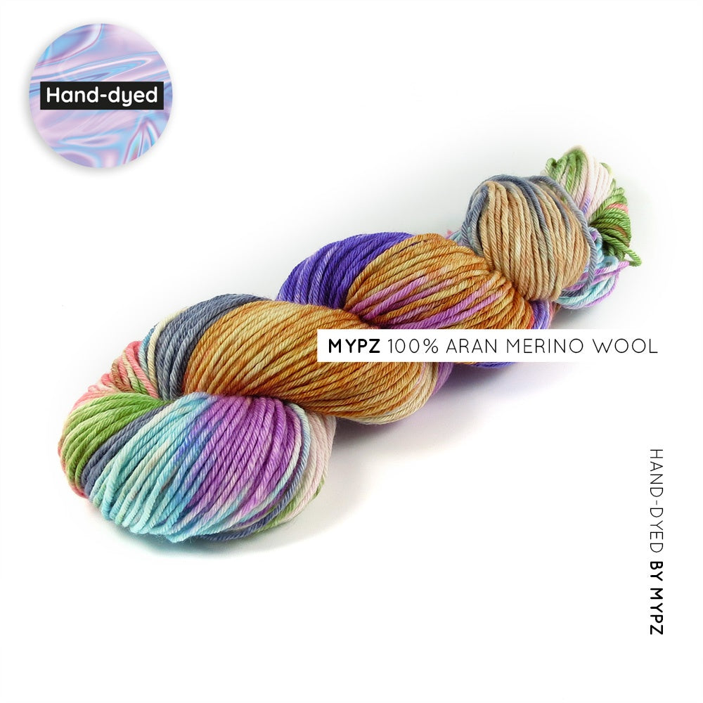 MYPZ hand-dyed Aran merino Vivienne