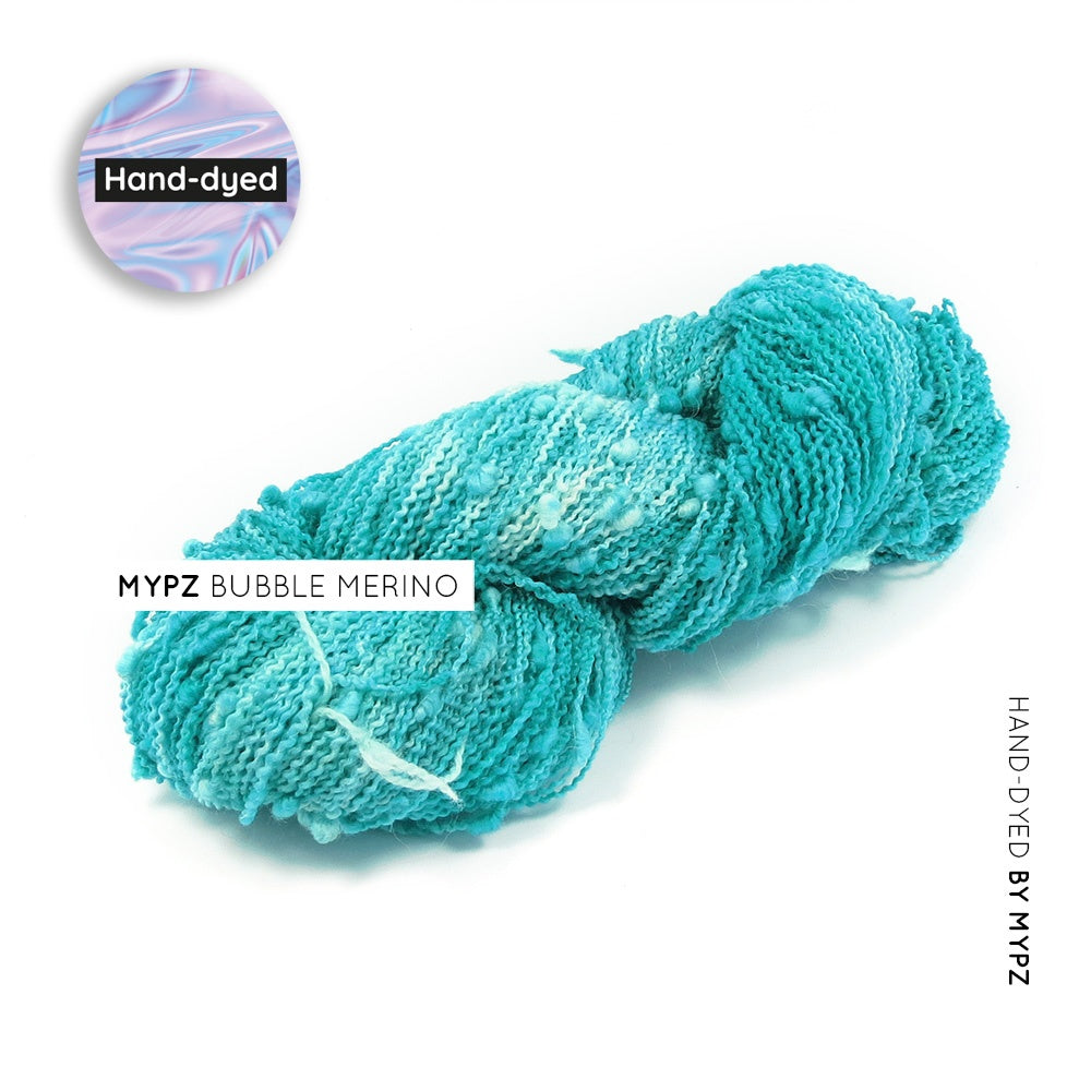 MYPZ hand dyed Bubble Merino Seabreeze
