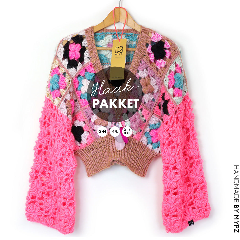 Crochet kit - 3D Flower Top Glory (ENG-NL)