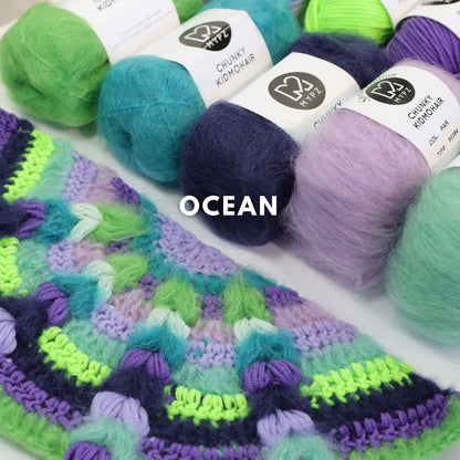 Crochet kit - MYPZ Boho shawl CROCHET ALONG (ENG-NL-DE-FR-ES)