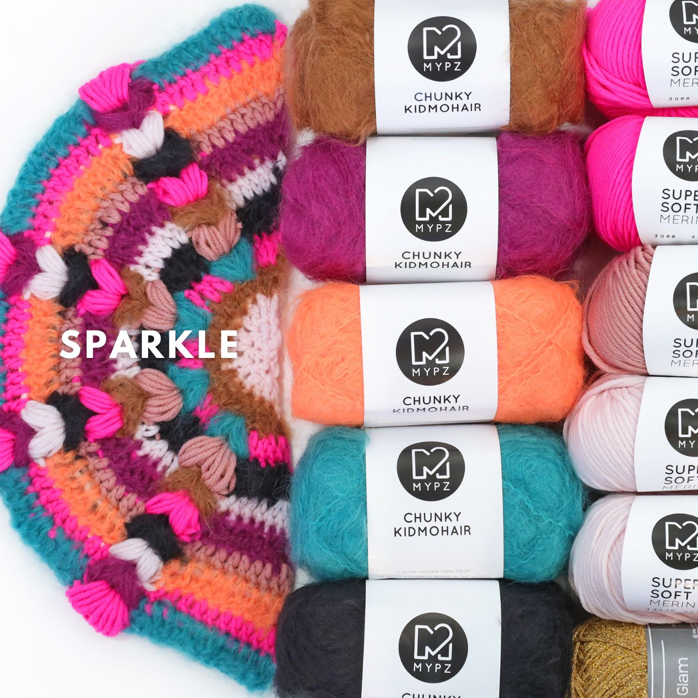 Crochet kit - MYPZ Boho shawl CROCHET ALONG (ENG-NL-DE-FR-ES)
