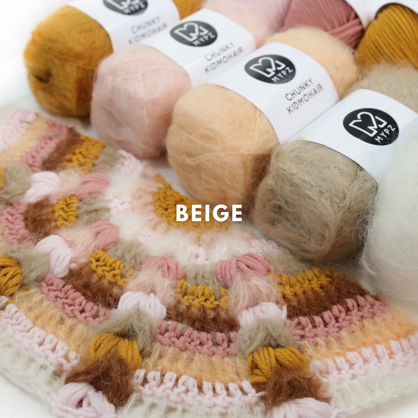 Crochet kit - MYPZ Boho shawl CROCHET ALONG (ENG-NL-DE-FR-ES)