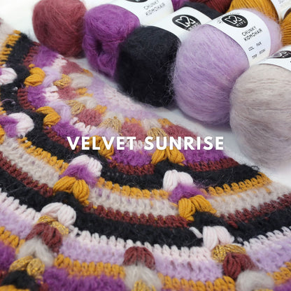 Crochet kit - MYPZ Boho shawl CROCHET ALONG (ENG-NL-DE-FR-ES)