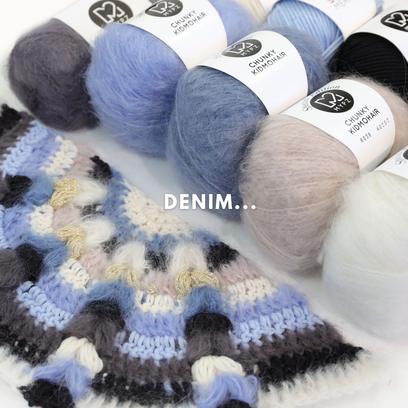 Crochet kit - MYPZ Boho shawl CROCHET ALONG (ENG-NL-DE-FR-ES)