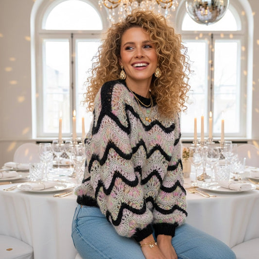 Knitting Kit – MYPZ Wave Pullover Happy Black No.6 (ENG-NL-DE)