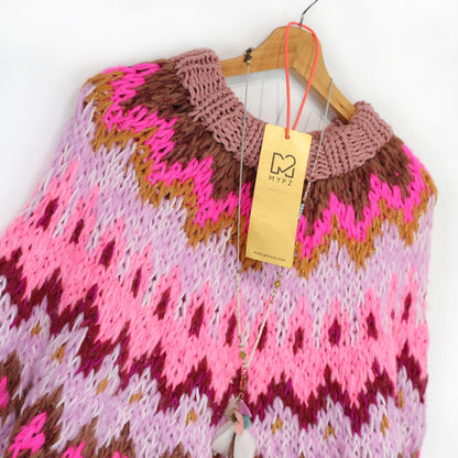 Stickmönster – MYPZ Chunky Topdown Alpaca-pullover Hallon nr 12 (ENG-DE-NL-ES-FR-IT-DA-SV-NO)