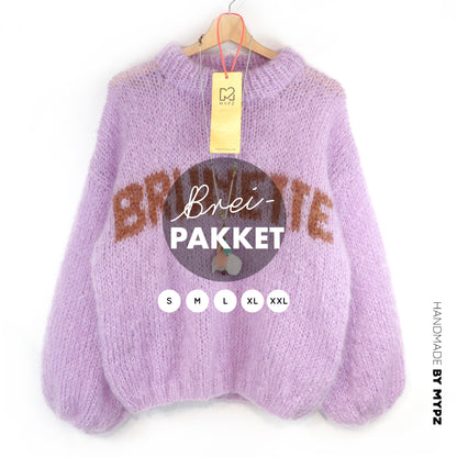 Knitting Kit – MYPZ Light Mohair Pullover Brunette No8 (ENG-DE-NL)