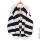 MYPZ Chunky Mohair Cardigan Black & White