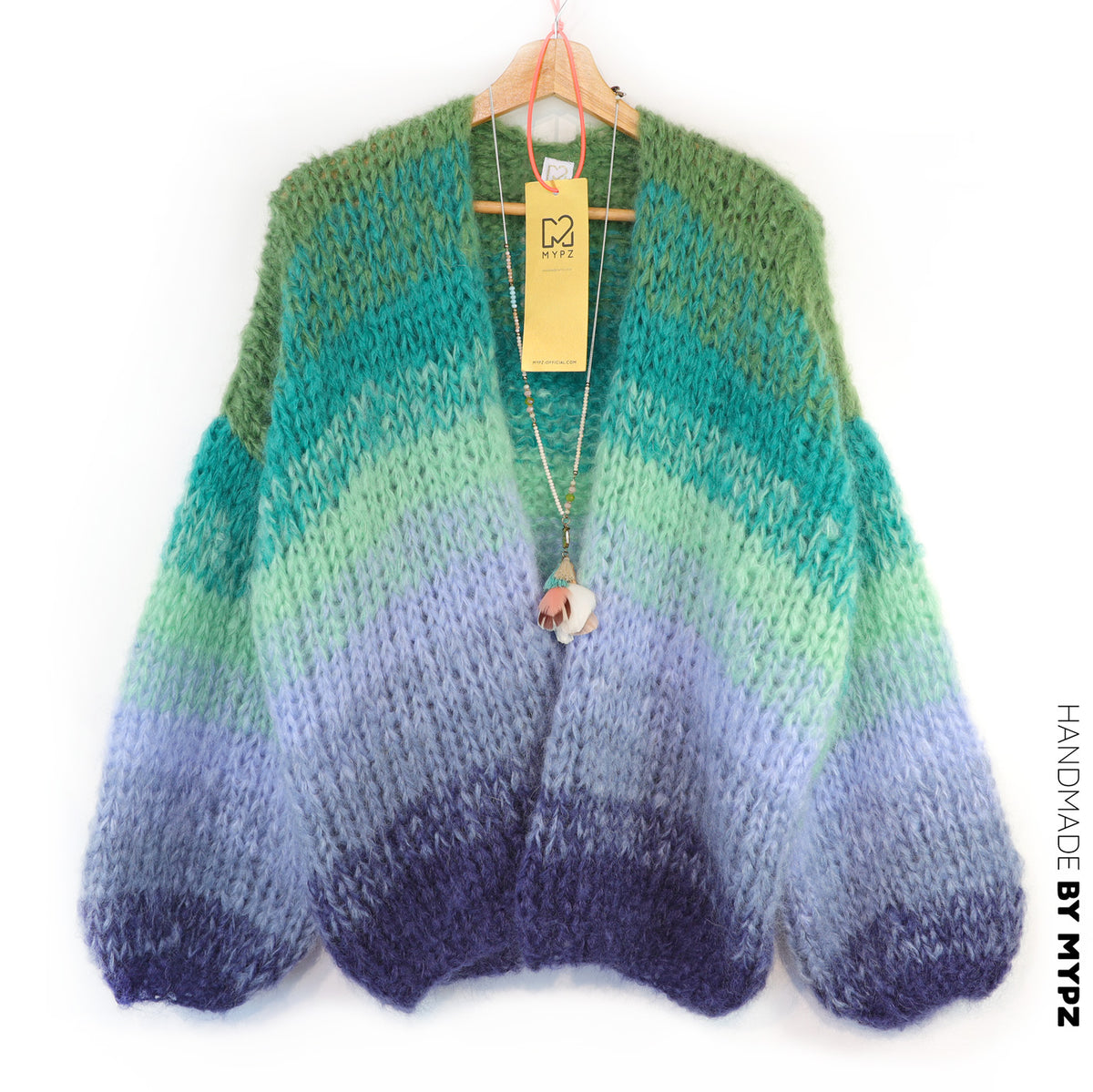 Stickmönster – MYPZ Chunky Mohair-kofta Mystic Lagoon nr 15 (ENG-DE-NL-ES-FR-IT-DA-SV-NO)