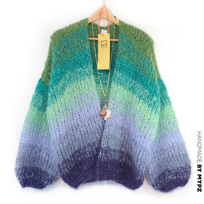 Stickmönster – MYPZ Chunky Mohair-kofta Mystic Lagoon nr 15 (ENG-DE-NL-ES-FR-IT-DA-SV-NO)
