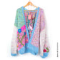 MYPZ Chunky Mohair Cardigan Flowerfields