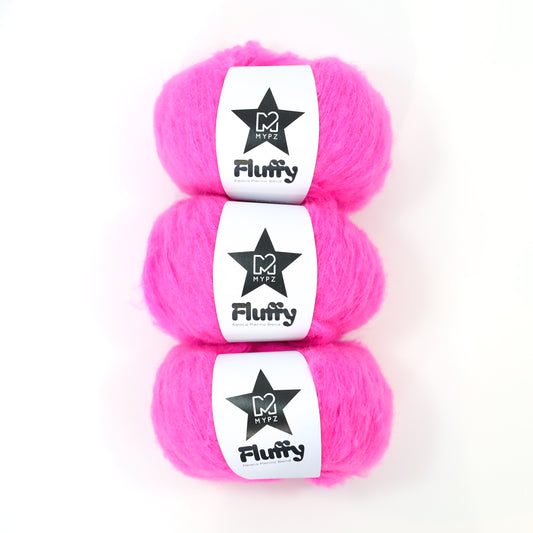 MYPZ Fluffy Neon Pink