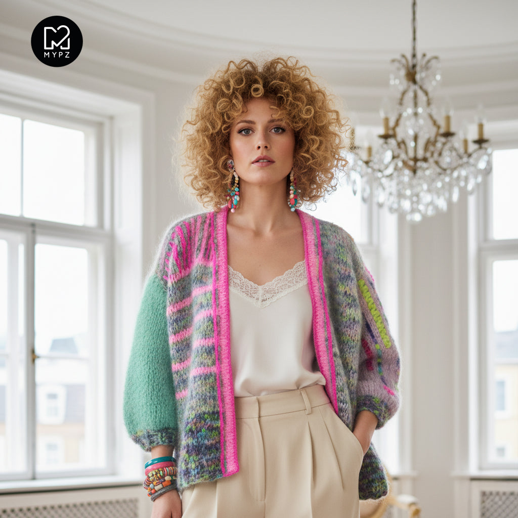 Chunky Mohair cardigan Polly