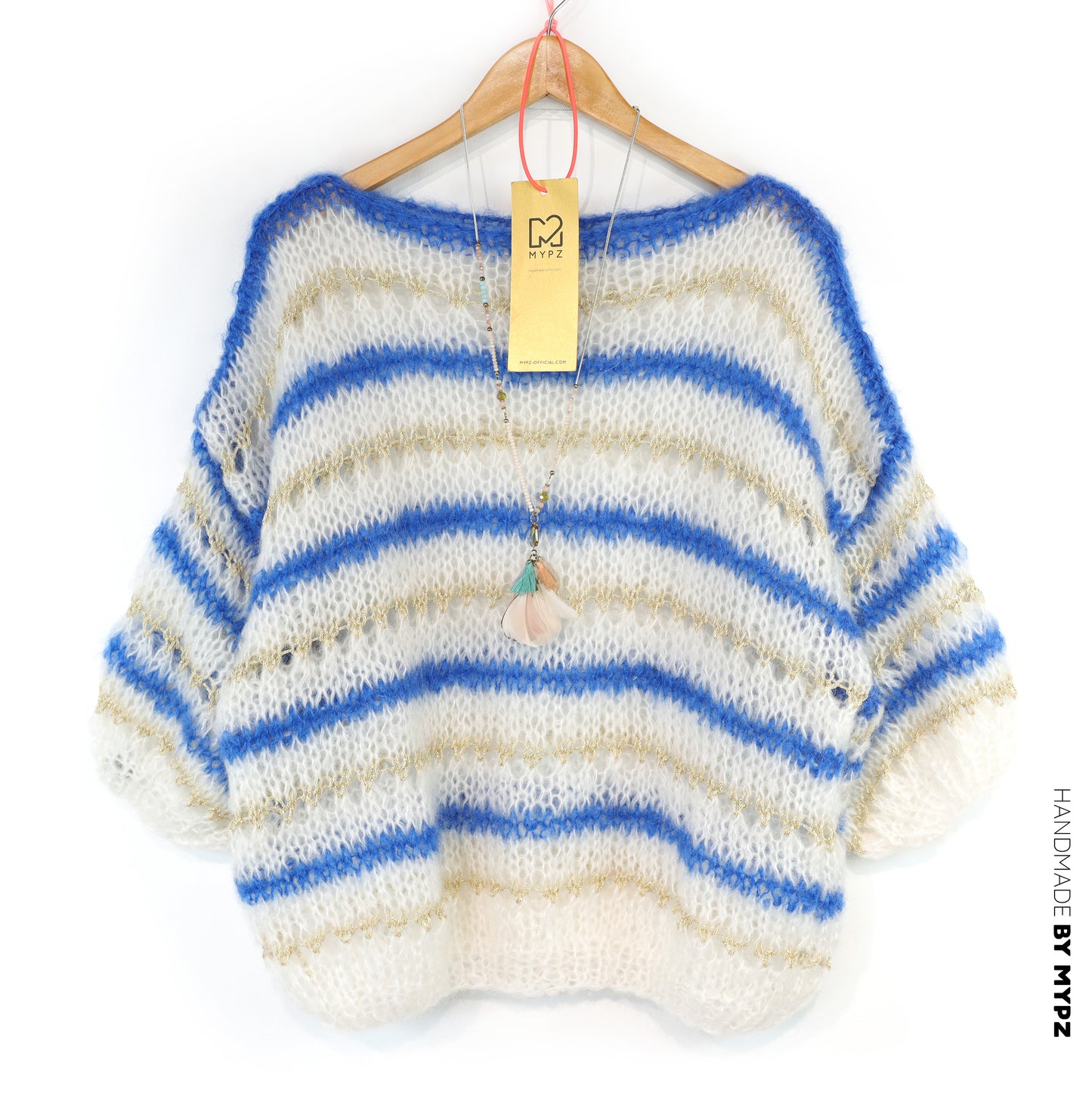 Knitting kit – MYPZ Light Mohair Azure Top  No10 (ENG-NL-DE)