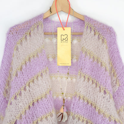 Knitting kit – MYPZ Light Mohair Cardigan Macha No10 (ENG-NL-DE-FR-ES)