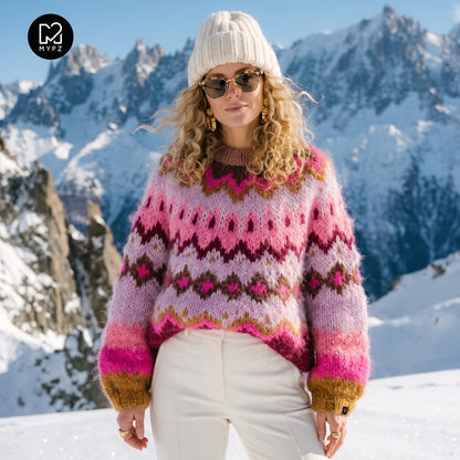 Stickmönster – MYPZ Chunky Topdown Alpaca-pullover Hallon nr 12 (ENG-DE-NL-ES-FR-IT-DA-SV-NO)