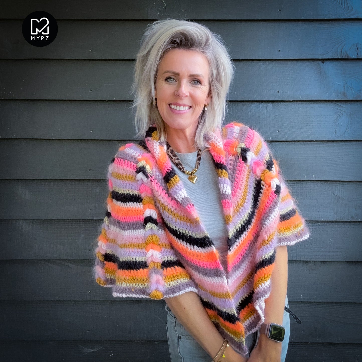 Crochet kit - MYPZ Boho shawl CROCHET ALONG (ENG-NL-DE-FR-ES)