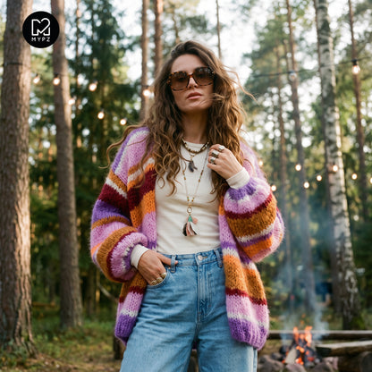 Stickmönster – MYPZ Light Alpaca Cardigan Sweet Hugs No10 (ENG-DE-NL-ES-FR-IT-DA-SV-NO)
