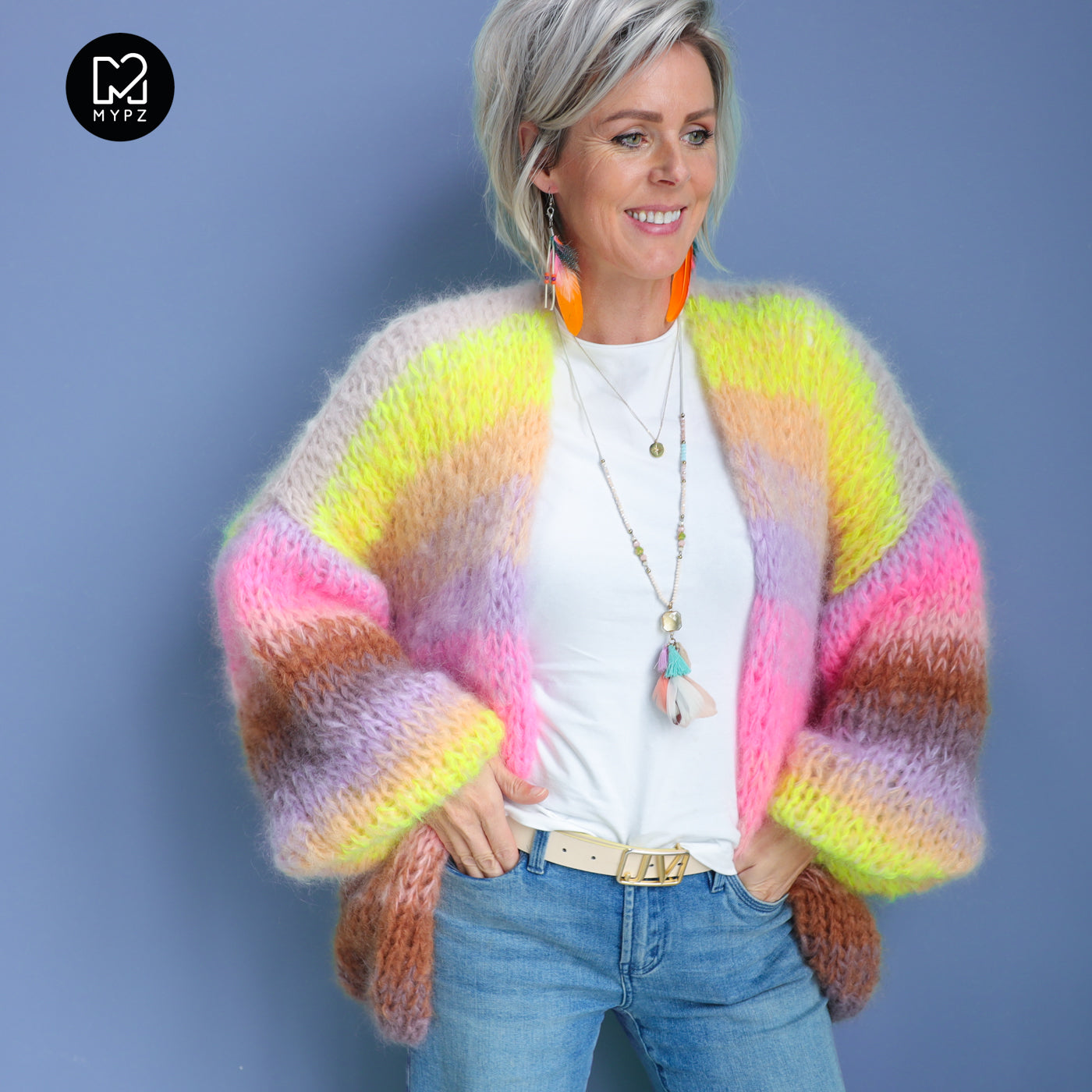 Knitting Kit – MYPZ Chunky Mohair Cardigan Sydney No.15 (ENG-NL-DE)