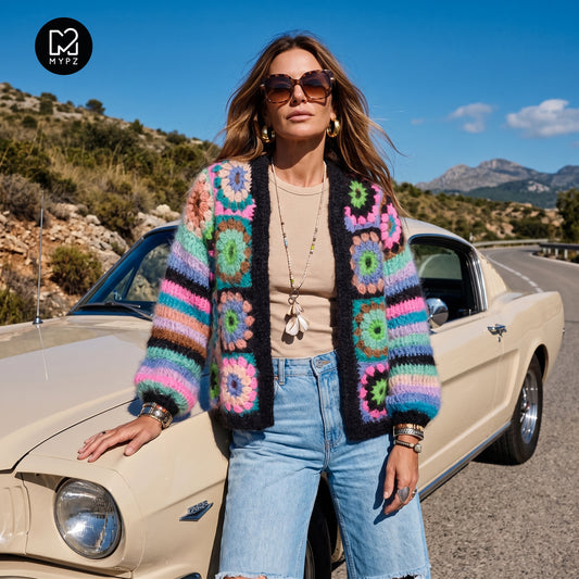 Virkningspaket – MYPZ Granny mohair cardigan Treasure (ENG-NL-DE)