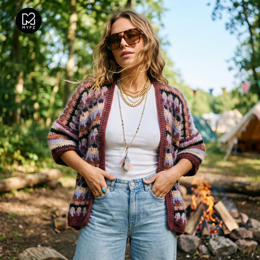 Virkningskit – MYPZ Woodland Cardigan nr 5 (ENG-NL-DE-ES-FR-IT-NO-DA-SV)
