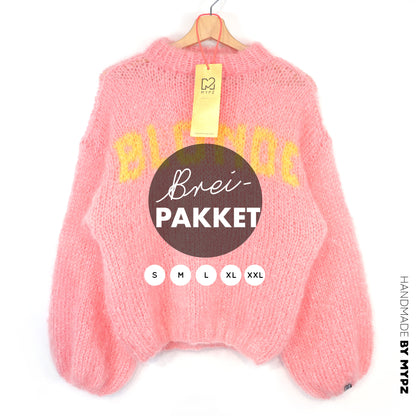 Knitting Kit – MYPZ Light Mohair Pullover Blonde No8 (ENG-DE-NL)
