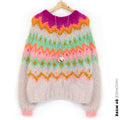 Stickmönster – MYPZ Chunky Topdown Mohair Pullover Snowberry No.12 (ENG-DE-NL-ES-FR-IT-DA-SV-NO)