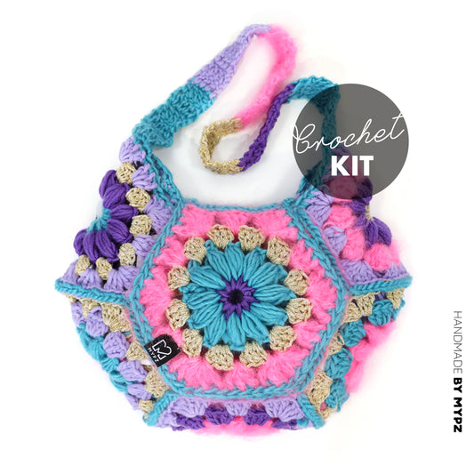 Crochet kit - MYPZ hexagon bag Pacha (ENG-NL-DE)
