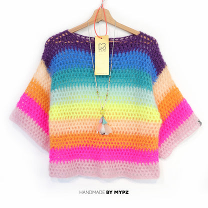 Crochet kit - Rainbow top (ENG-NL-DE)