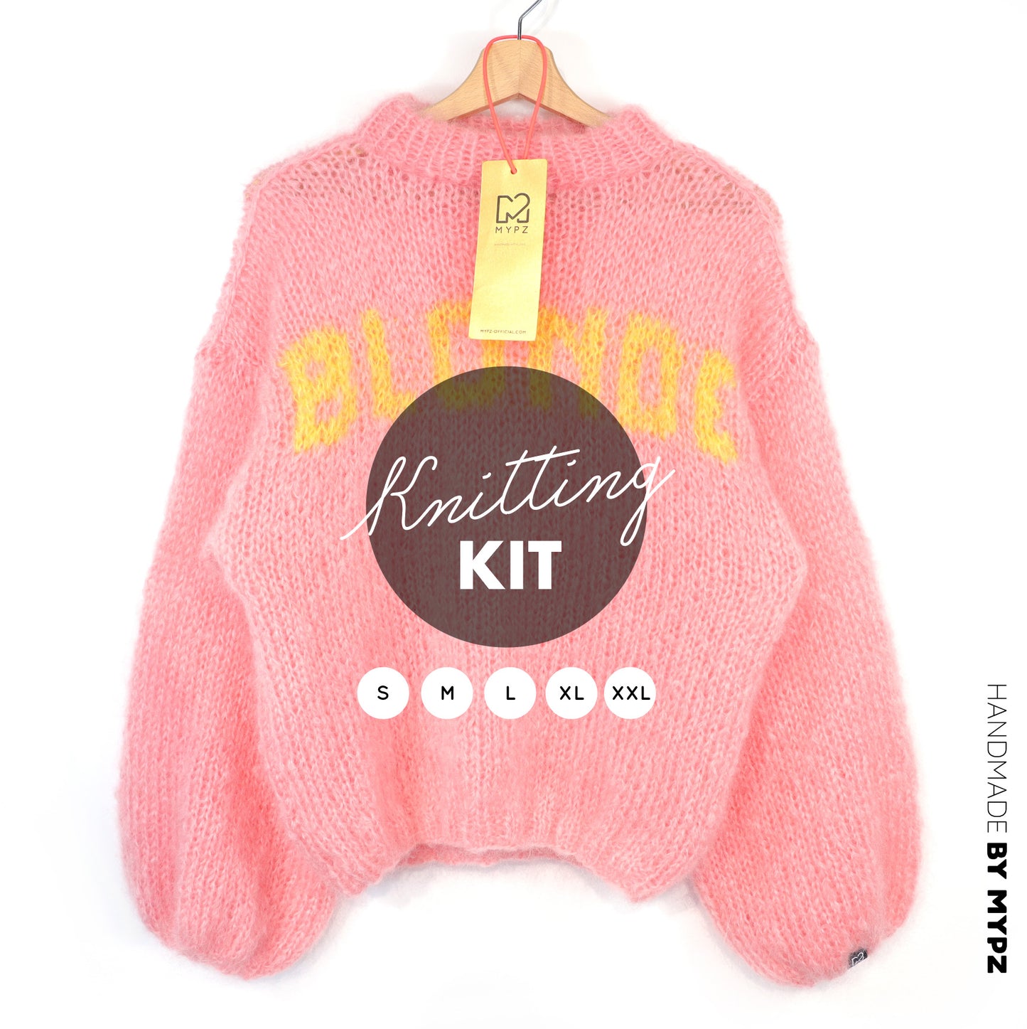 Knitting Kit – MYPZ Light Mohair Pullover Blonde No8 (ENG-DE-NL)