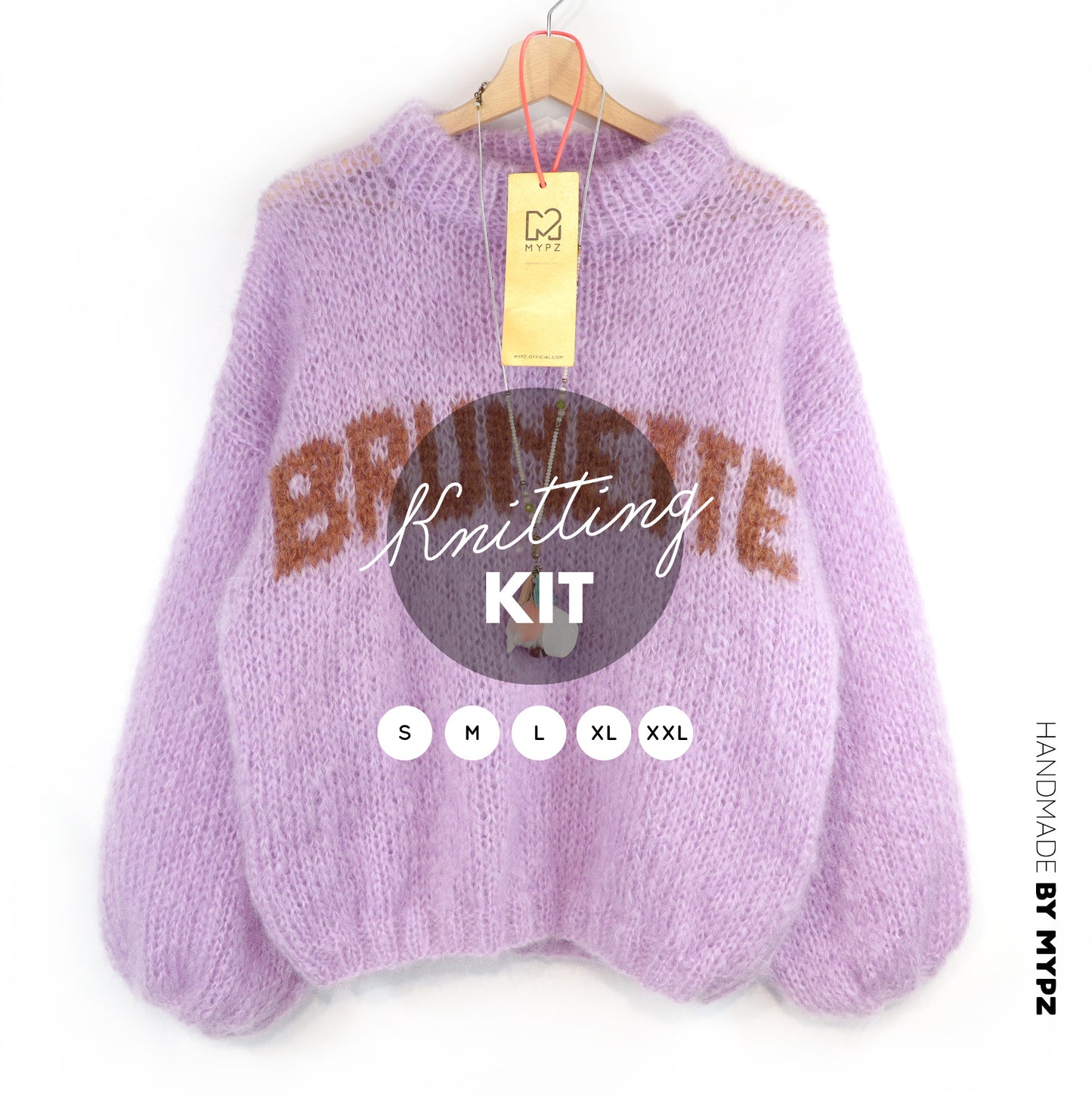 Knitting Kit – MYPZ Light Mohair Pullover Brunette No8 (ENG-DE-NL)