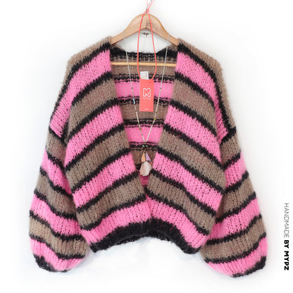 Knitting kit – MYPZ Short Light Mohair Cardigan Zumy No10 (ENG-NL-DE)