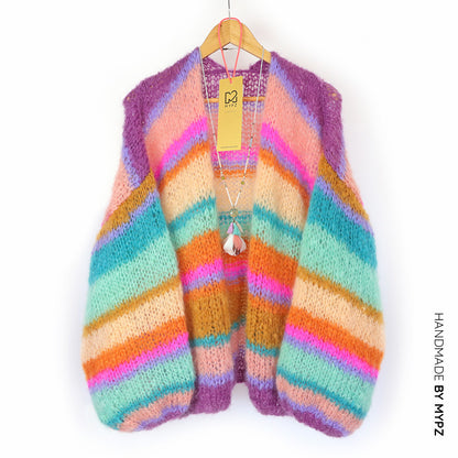 Knitting pattern – MYPZ Basic Light Mohair Cardigan Crystal No10 (ENG-NL-DE)