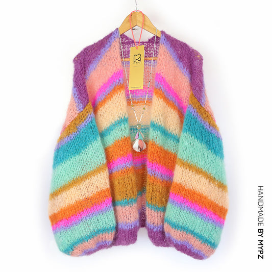 Stickmönster – MYPZ Basic Light Mohair-kofta Crystal No10 (ENG-DE-NL-ES-FR-IT-DA-SV-NO)