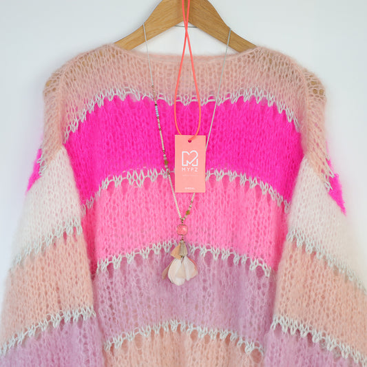Stickbeskrivning – MYPZ Light-mohairtröja Evita No10 (ENG-NL-DE-FR)