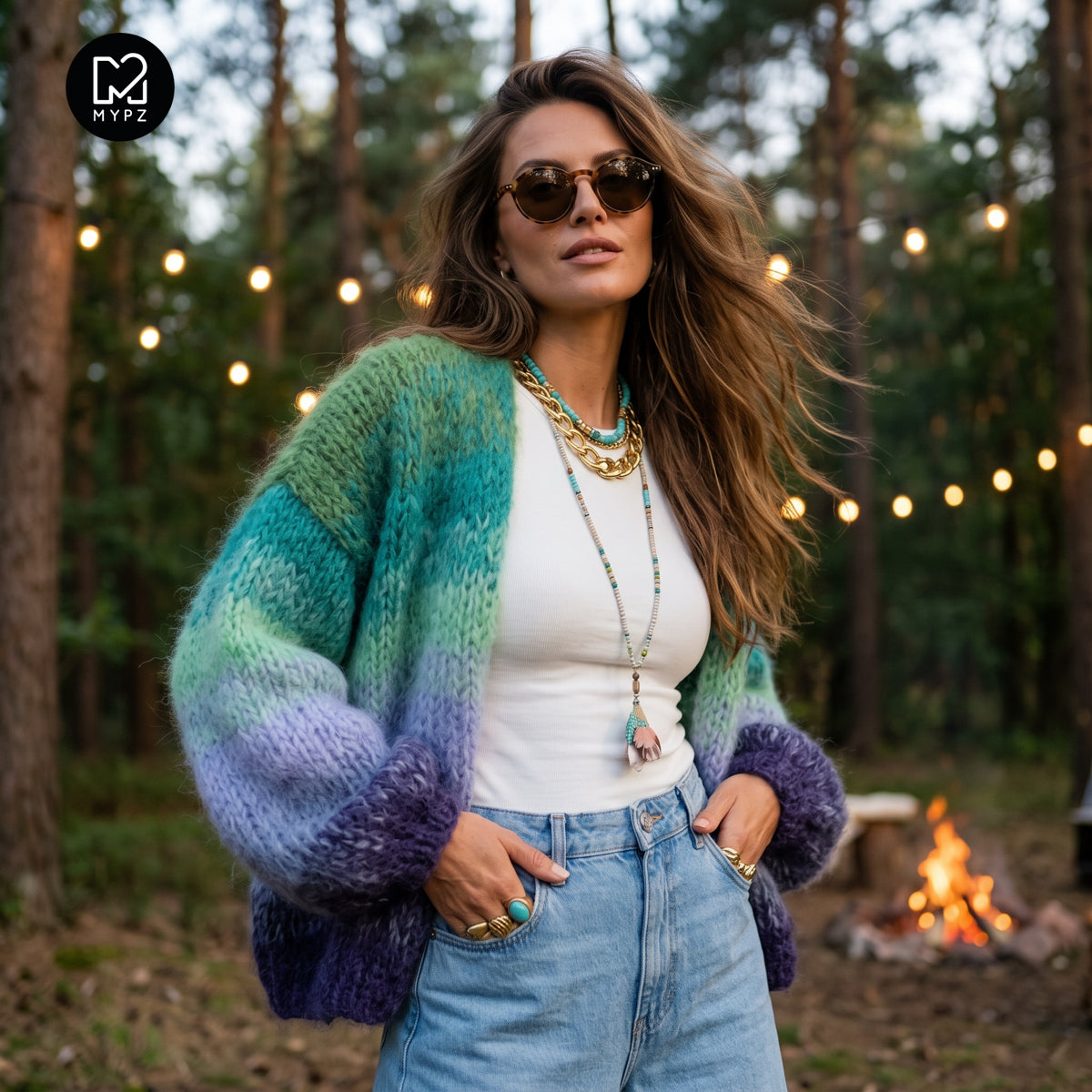 Stickmönster – MYPZ Chunky Mohair-kofta Mystic Lagoon nr 15 (ENG-DE-NL-ES-FR-IT-DA-SV-NO)