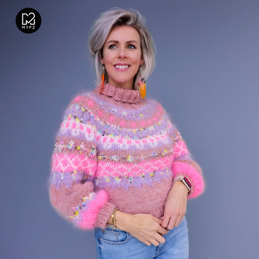 Knit pattern – MYPZ Nordic top-down sweater Lovely No6 (ENG-NL-DE)